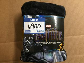 Marvel Black Panther 48" x 60" Throw Blanket.