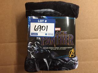 Marvel Black Panther 48" x 60" Throw Blanket.