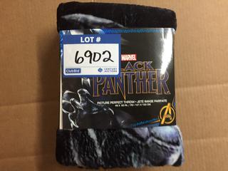Marvel Black Panther 48" x 60" Throw Blanket.