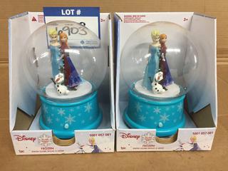(2) Disney Frozen Snow Globes.