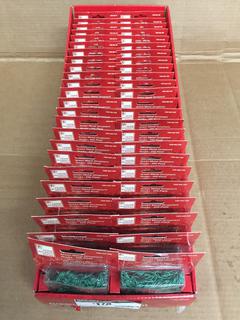 Quantity of Green Metal Ornament Hooks.