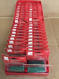 Quantity of Green Metal Ornament Hooks.