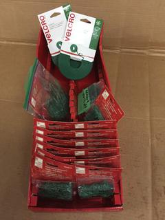 Quantity of Green Metal Ornament Hooks & Velcro.