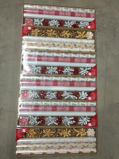 (6) Gift Wrap Kits, Including Paper, Bows & Tags.