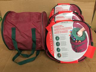 (4) 4pk Light Storage Reels With Storage Bag.