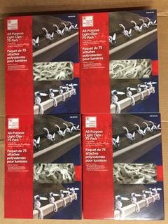 (4) 75pc All Purpose Light Clips.