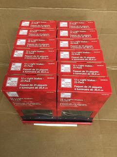 (12) 25pc Light Stakes.