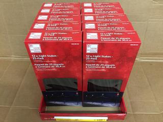 (10) 25pc Light Stakes.
