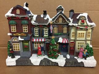 8-1/2" LED Village Scene With Lights & Music.
