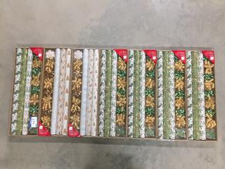 (7) Gift Wrap Kits, Including Paper, Bows & Tags.