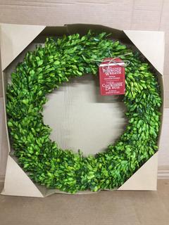 24" Dried & Preserved Boxwood Wreath.
