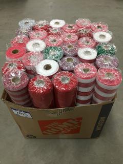 Quantity of 30' Decorative Mesh Ribbon.