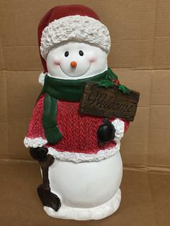 18" Snowman Welcome Decoration.