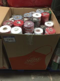 Quantity of 30' Decorative Mesh Ribbon.