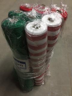 Quantity of 30' Decorative Mesh Ribbon.