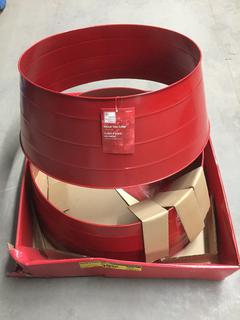 (2) Metal Tree Collars.