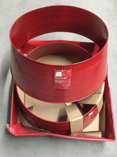 (4) Metal Tree Collars.