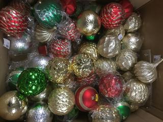 Quantity of 8" Shatter Resistant Ornaments.