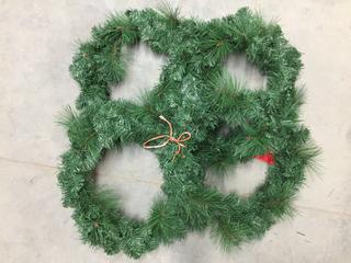 (4) 26" Mixed Pine Wreaths