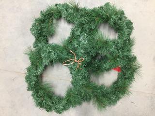 (4) 26" Mixed Pine Wreaths