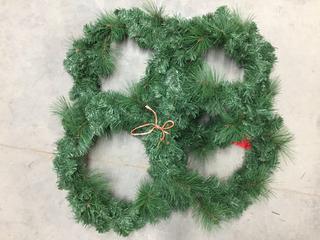 (4) 26" Mixed Pine Wreaths