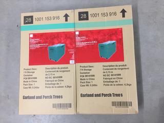 (2) 7' Storage Containers.