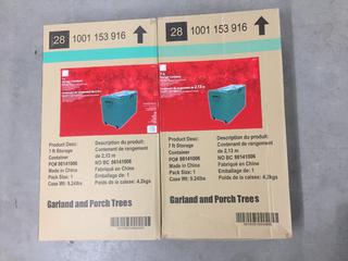 (2) 7' Storage Containers.