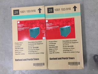 (2) 7' Storage Containers.