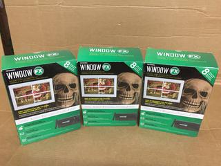 (3) Window FX Holiday Video Decorating Kits.