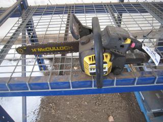 McCulloch Titan 30cc Chain Saw Gas w/ 14" Blade.