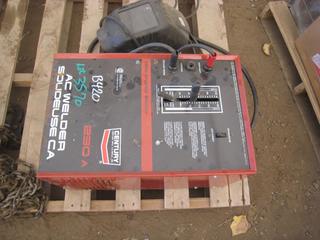 Century 230 AC Welder w/ Helmet, Cables, Rods.