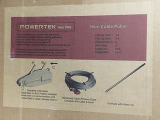 Powertek PTW16 Wire Cable Puller.
