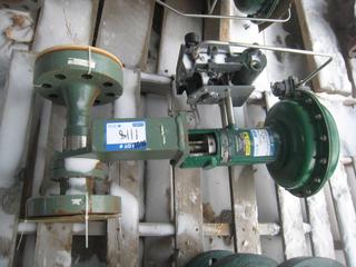 Fisher Control Valve w/ 582i Positioner. S/N 18945230, Type 656, Size 40.