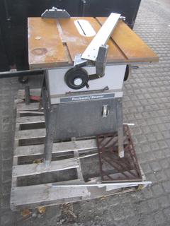 Rockwell/Beaver Table Saw w/ Attachments.