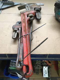 Ridgid Pipe Wrenches 12", 18", 24".