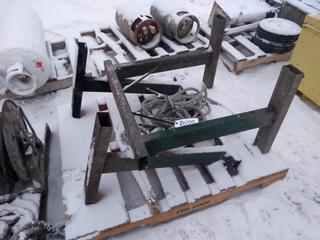 Pair of Sawhorses & Safety Rope.