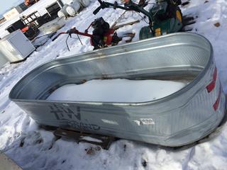 Galvanized Water Trough 39"x24"x120".