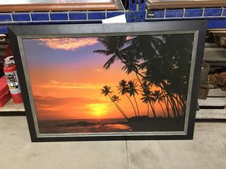 Tropical Sunset Picture 29" x 40.5".