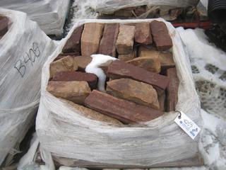 Pallet of  Red Brick Masonry Stones.