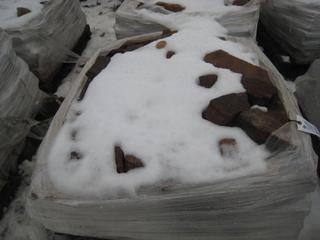 Pallet of  Red Brick Masonry Stones.