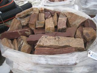 Pallet of Red Brick Masonry Stones.