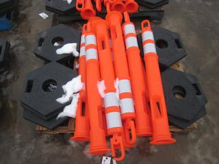 (10) Delineator 45" Traffic Posts.