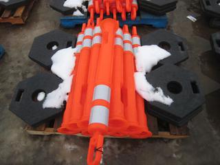 (10) Delineator 45" Traffic Posts.