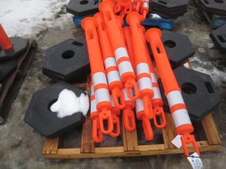 (10) Delineator 45" Traffic Posts.