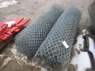 (2) Rolls of Chain Link Fence. Approximately 72" Height.