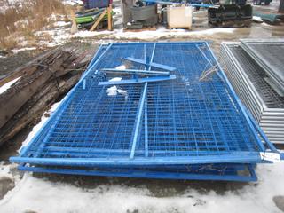 Portable Fencing w/ Brackets. Approximately 72"x118".