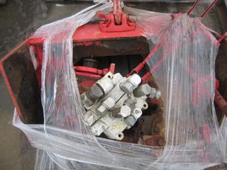 Pintle Hitch Mount Gear Box Hydraulic Controls.