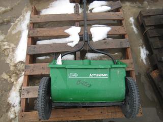 Scotts AccuGreen Fertilizer Spreader.