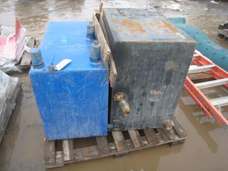 (2) Metal Storage Tanks. Approximately 20"x30"x30", 36"x18"x24".