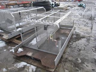 Slide-Out 8 Ft. Truck Box Insert w/ Cage. Approximately 48"x97".